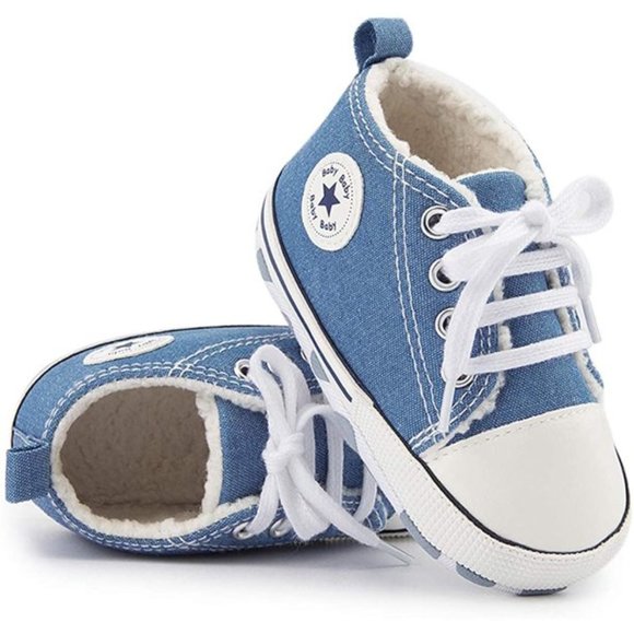 Other - Baby Canvas Sneaker Soft Sole Ankle Infant First Walkers Crib Shoe
